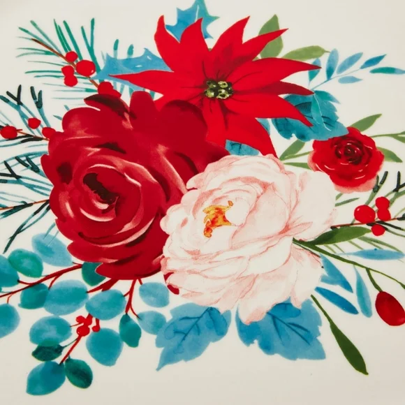 🎄2022 New Pioneer Woman Cheerful Rose Holiday Platter